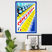 Les Trains du Soleil ~ Côte d'Azur Poster (Heimbüro)