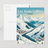 Les Trois Vallées Frankreich Postkarte (Vorne/Hinten)