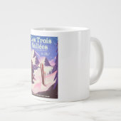 Les Trois Vallées Ski travel poster Jumbo-Tasse (Vorderseite Rechts)