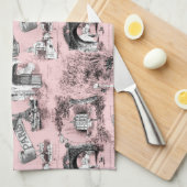 Les umgibt De Paris ~ Dauphine-Rosa Handtuch (Viertel Falte)