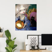 Les Vampires: Lanterne-Citrouille ART DRINT cat Poster (Heimbüro)