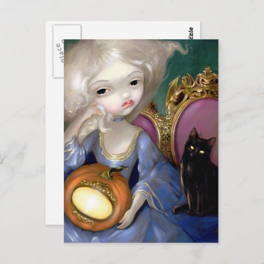 "Les Vampires: Lanterne-Citrouille" Postkarte (Vorne/Hinten)