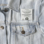 'Les Vrayes Jahrhunderte und Propheties Button (Beispiel)