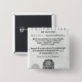 'Les Vrayes Jahrhunderte und Propheties Button (Vorne & Hinten)