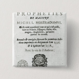 'Les Vrayes Jahrhunderte und Propheties Button