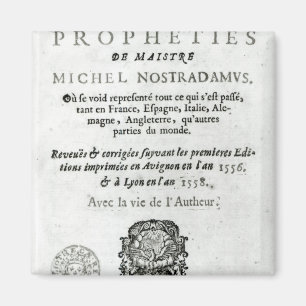'Les Vrayes Jahrhunderte und Propheties Magnet
