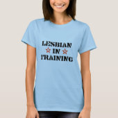 Lesbe im Training T-Shirt (Vorderseite)