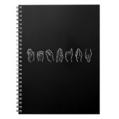 LESBE IN DER GEBÄRDENSPRACHE NOTIZBLOCK (Vorderseite)