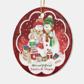 Lesbe, Schwester und Freundin, niedliche Keramik Ornament (Links)