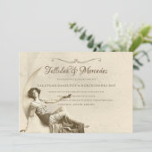 Lesben bis Mondfeier Hochzeit Einladung (Stehend Vorderseite)