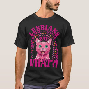 Lesben essen was Funny Shocked Korat Katze Stolz T-Shirt