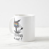 Lesben essen, was Katze Funny Spaß macht LGBTQ Sto Kaffeetasse (Vorderseite Links)