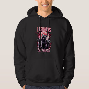 Lesben essen was Lustige Katzen Meme LGBTQ Lesbisc Hoodie