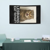 Lesben essen was Lustiges Banner (Messeveranstaltung)