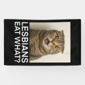 Lesben essen was Lustiges Banner (Horizontal)