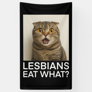 Lesben essen was Lustiges Banner
