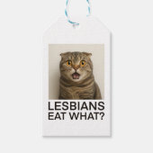 Lesben essen was Lustiges Geschenkanhänger (Vorderseite)