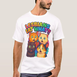 Lesben essen was - lustiges LGBTQ-Primedesign T-Shirt