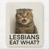 Lesben essen was Lustiges Mousepad (Vorne)