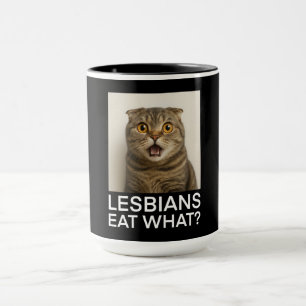 Lesben essen was Lustiges Tasse