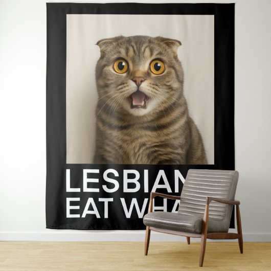 Lesben essen was Lustiges Wandteppich (Beispiel)