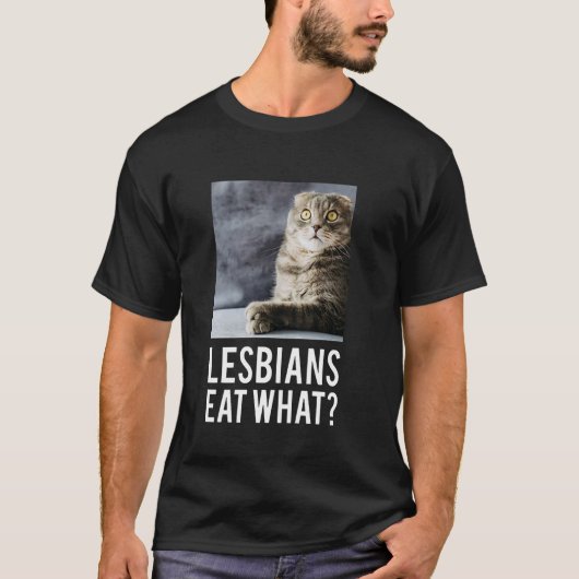 Lesben essen, was T-Shirt (Vorderseite)