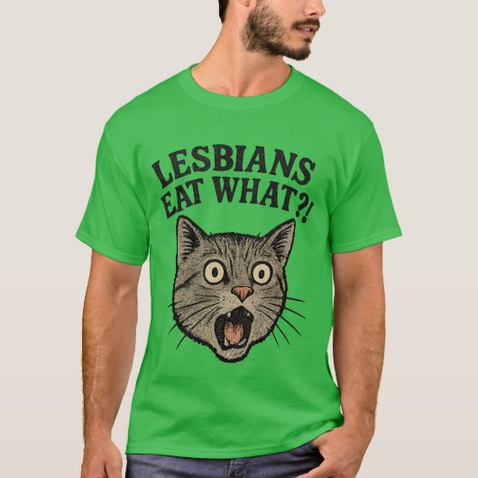 Lesben essen was T-Shirt (Vorderseite)