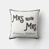 Lesben-für immer immer Herz personalisiert Kissen (Rückseite)