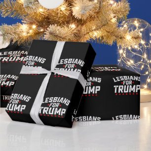 Lesben Für Trump LGBTQ Präsidentschaftswahl Geschenkpapier