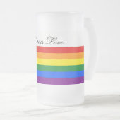 Lesben-Gay Pride der Mattglas Bierglas (VorderseiteRechts)