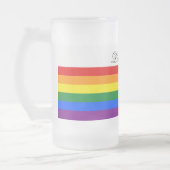 Lesben-Gay Pride der Mattglas Bierglas (Links)