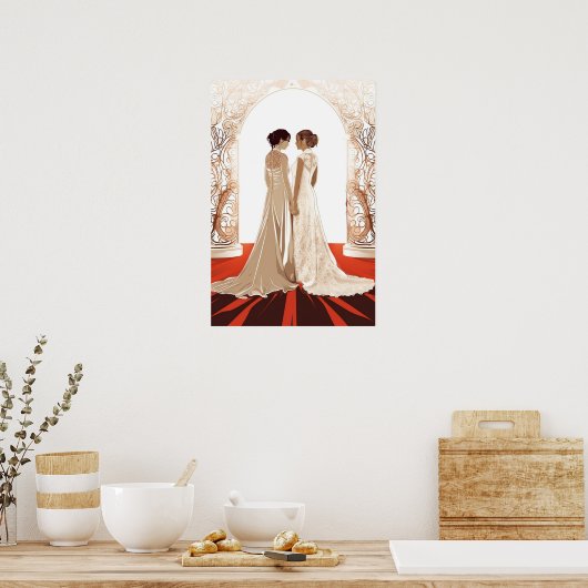 Lesben im Alter Poster (Küche)