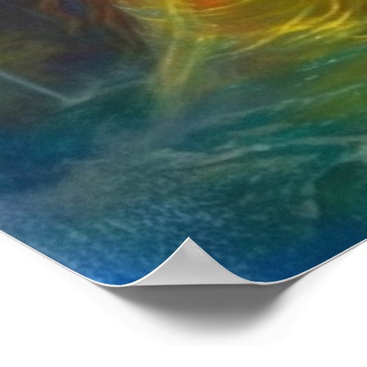 Lesben im fallenden Wasser Poster (Ecke)