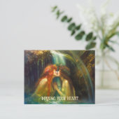 Lesben im fallenden Wasser Postkarte (Stehend Vorderseite)