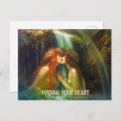 Lesben im fallenden Wasser Postkarte (Vorne/Hinten)