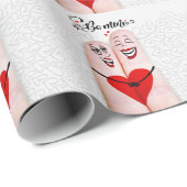 Lesben in der Liebe Finger Menschen sind meine Val Geschenkpapier (Rolleneckpunkt)