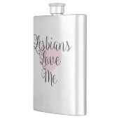 Lesben-Liebe ich Flasche Flachmann (Links)