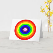 Lesben-Rainbow-Grußkarte Karte (Gelbe Blume)