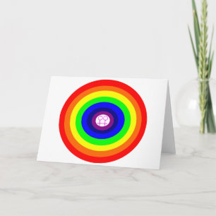 Lesben-Rainbow-Grußkarte Karte