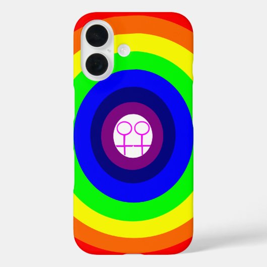 Lesben Rainbow iPhone 4 Fall Case-Mate iPhone Hülle (Rückseite)