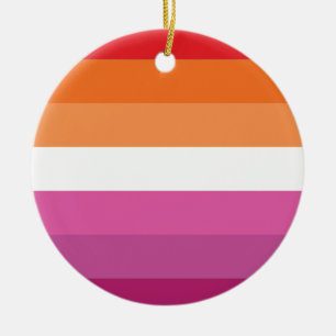 Lesben-Stolz-Flagge Keramik Ornament