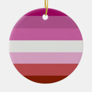 Lesben-Stolz-Flagge (Ursprung) Keramik Ornament