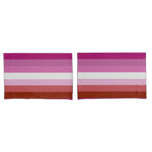 Lesben-Stolz-Flagge (Ursprung) Kissenbezug