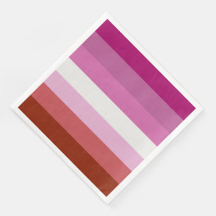 Lesben-Stolz-Flagge (Ursprung) Serviette
