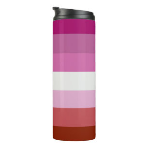 Lesben-Stolz-Flagge (Ursprung) Thermosbecher