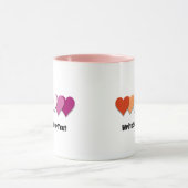 Lesben-Stolz-Herzen Tasse (Zentrum)
