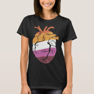 Lesben-Stolz-Herzflagge T-Shirt