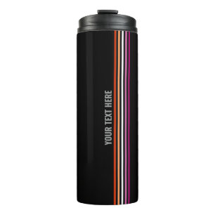 Lesbenflagge 5-Streifen LGBT Pride Farbige Streife Thermosbecher