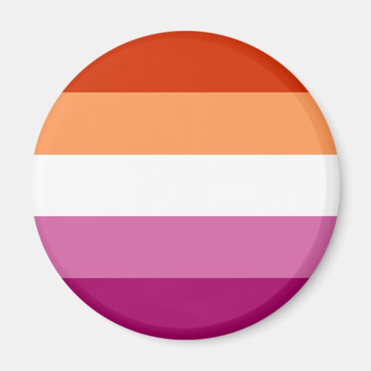 Lesbenflagge LGBT Magnet (Vorne)