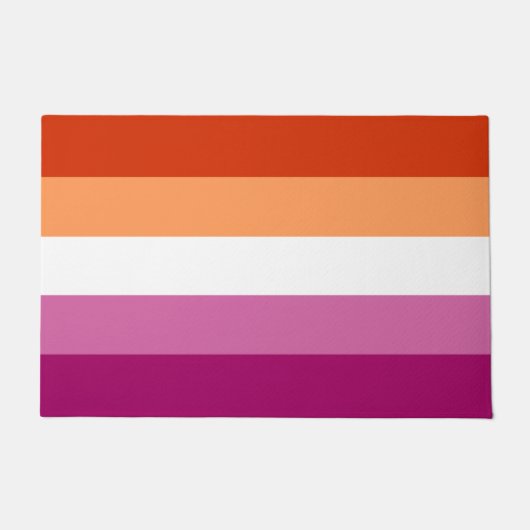 Lesbenflagge Türmatte (Vorderseite)